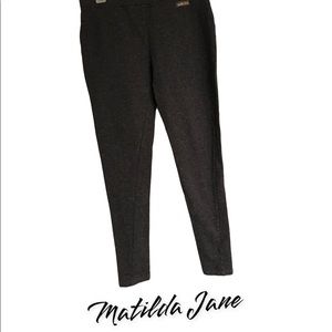 Matilda Jane medium gray sparkle-fleck leggings women’s ladies